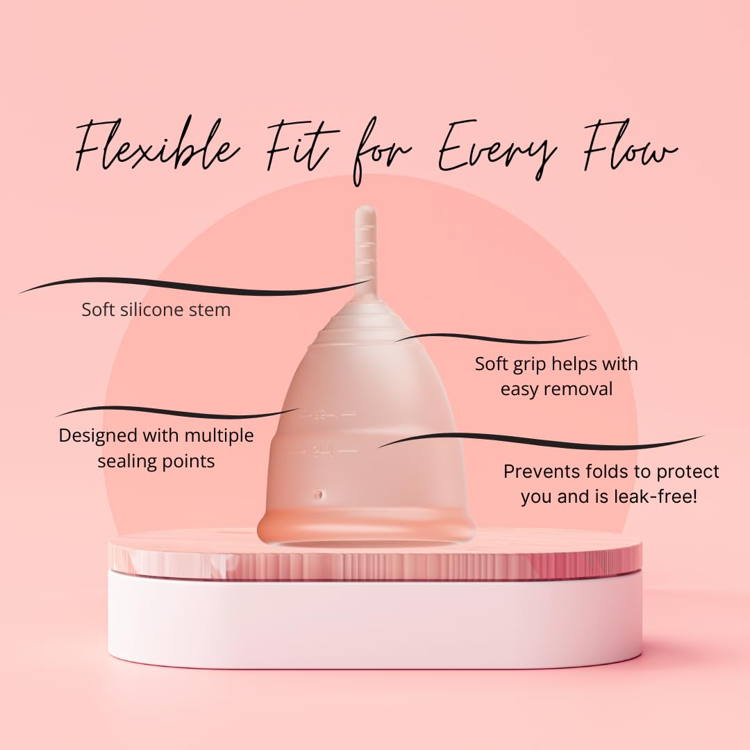 Flow Fairy Reusable Menstrual Cup with Applicator for Easy Insertion- 100% Medical Grade Silicone Period Cup Flow Fairy uk supplements