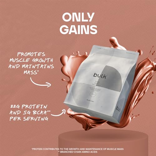 Bulk Pure Whey Protein Powder Shake, Tiramisu, 1 kg, Packaging May Vary Bulk uk supplements