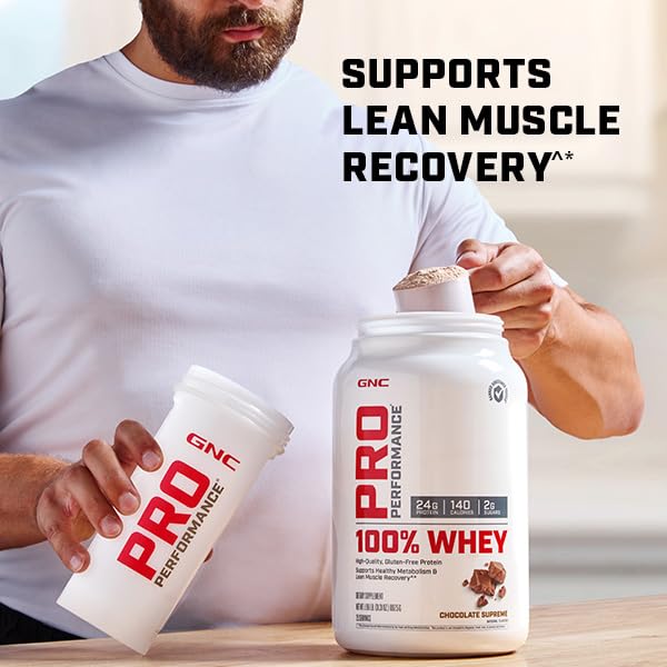 GNC Pro Performance 100% Whey Protein Powder - Chocolate Supreme, 25 Servings GNC uk supplements