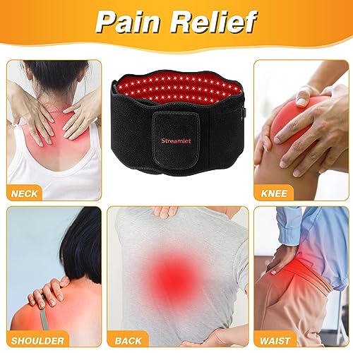 Streamlet Red Light Therapy Belt, 120 LED Combo 660nm 850nm Wearable Red Light Therapy Streamlet uk supplements