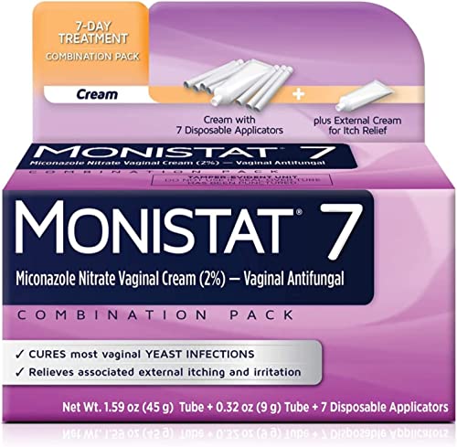 Monistat 7 Simple Cure Feminine Antifungal Cream with RX Strength Cream, 7 Day Treatment Cream Monistat uk supplements