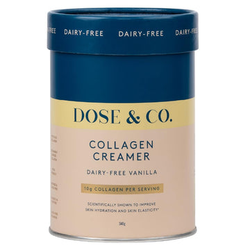 Dose & Co Dairy-Free Collagen Creamer - Vanilla 340g, Vanilla DOSE & CO uk supplements