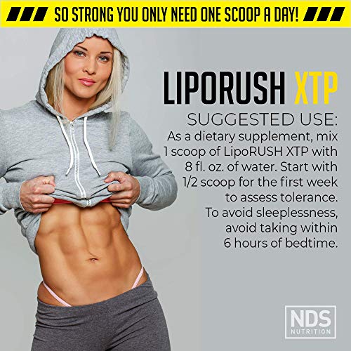 LIPORUSH NDS Nutrition XTP Thermogenic Fat Burner with L-Carnitine - Energy, Focus LIPORUSH uk supplements