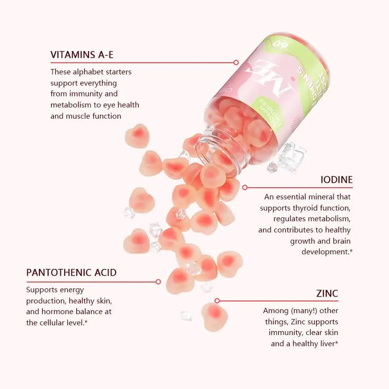 Methylated Multivitamin for Women Gummies，Inositol, Folate, Vitamins A C D3 E B12 K2, Herbal & Mineral Blend, Daily Vegan Gummy MOSEA ELEMENTS uk supplements