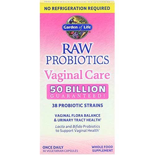 Raw Probiotics Vaginal Care, 30 Vegetarian Capsules - Garden of Life, promote yeast balance Garden of Life uk supplements