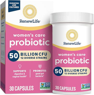Renew Life Women's Probiotic Capsules, 50 Billion CFU Guaranteed, Supports Vaginal, Urinary Renew Life uk supplements