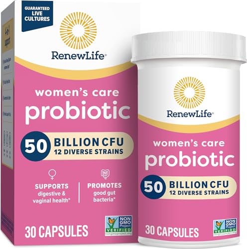 Renew Life Women's Probiotic Capsules, 50 Billion CFU Guaranteed, Supports Vaginal, Urinary Renew Life uk supplements