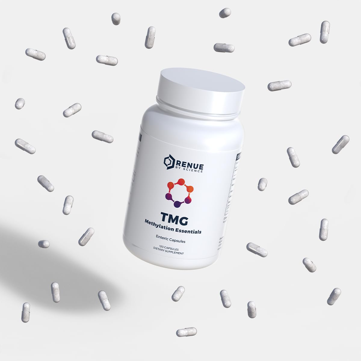 Renue By Science TMG | High Strength TMG Supplements | 120 Trimethylglycine Capsules - 900mg TMG per Serving with Vitamin B12 Vitamin B6 Folate & Zinc | Made in The USA & Third-Party Tested Renue By Science uk supplements