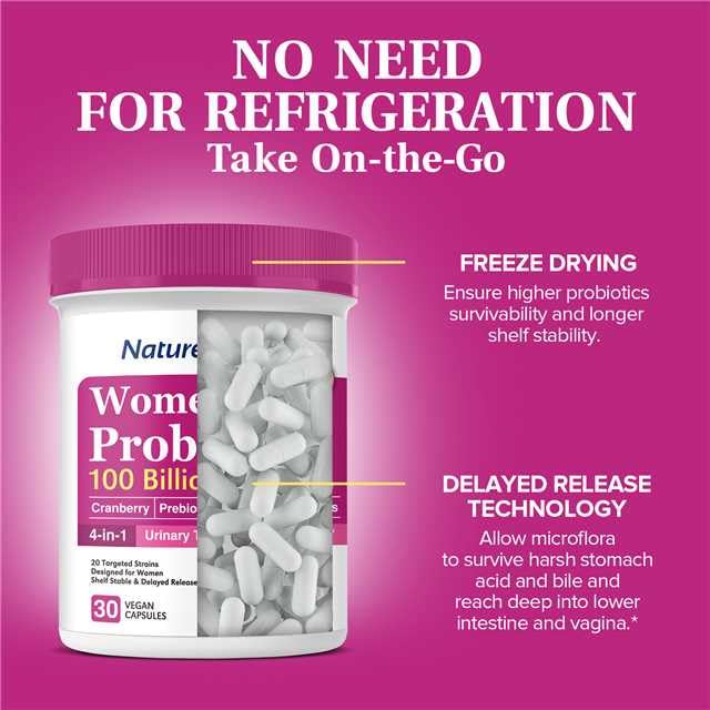 NatureMyst Women’s Probiotics 100 Billion, 20 Targeted Strains with Organic Cranberry NatureMyst uk supplements