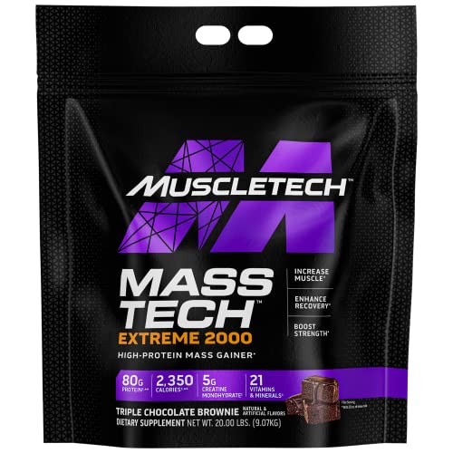 MuscleTech Mass Gainer Protein Powder, Mass-Tech Extreme 2000, Muscle Builder MuscleTech uk supplements