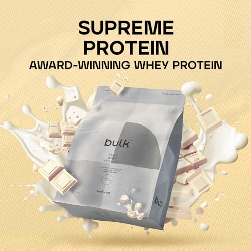 Bulk Pure Whey Protein Powder Shake, White Chocolate, 2.5 kg, Packaging May Vary Bulk uk supplements