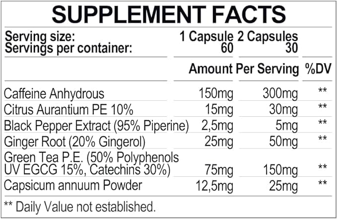 Iridium Labs Kimera Thermogenic Fat Burner - Weight Loss Supplement & Energy Booster Iridium Labs uk supplements