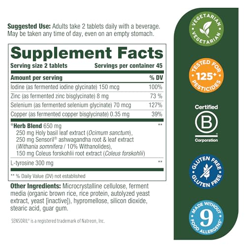 MegaFood Thyroid Strength - Mineral Supplement - Thyroid Support for Women MegaFood uk supplements