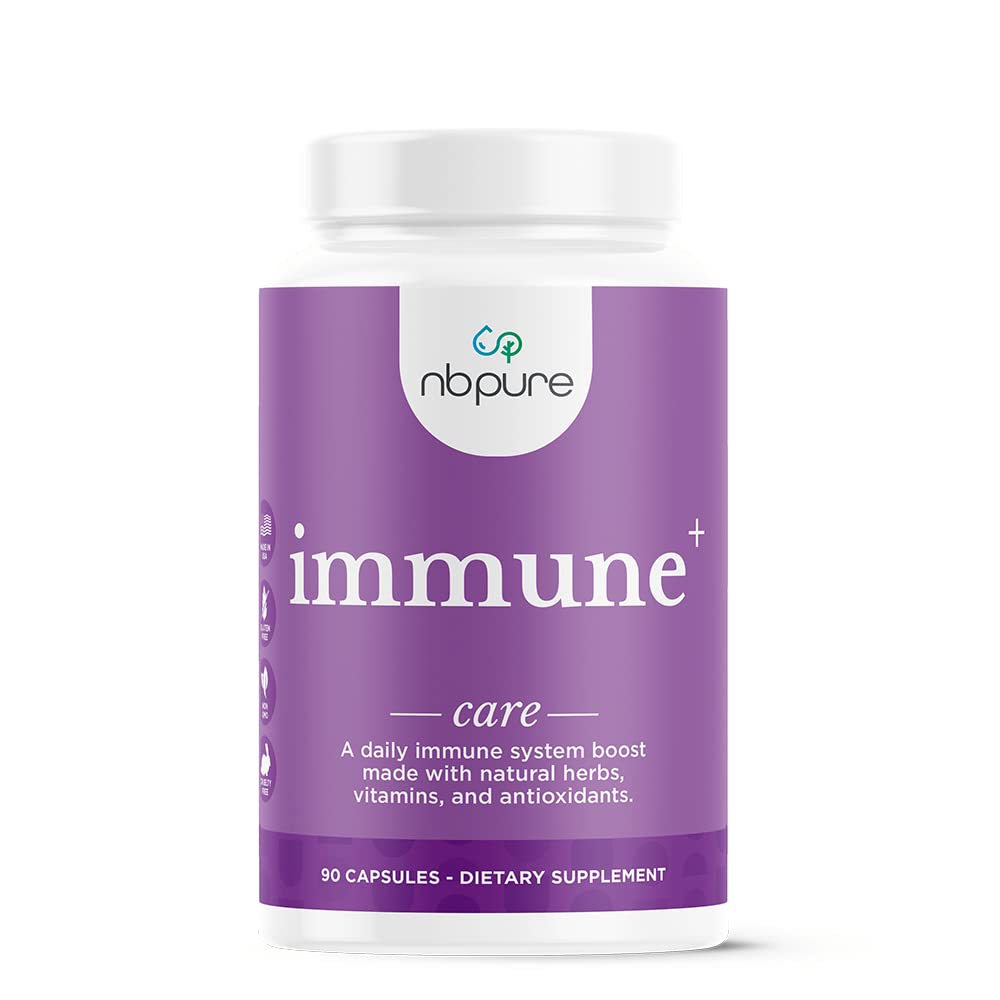 nbpure Immune+ Daily Immune System Supplement Boost, Immunity Supplement, 90 Count nbpure uk supplements