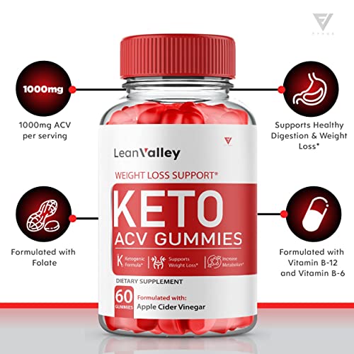 (2 Pack) Lean Valley Keto ACV Gummies Advanced Weight Loss Formula - Lean Valley Fyvus uk supplements