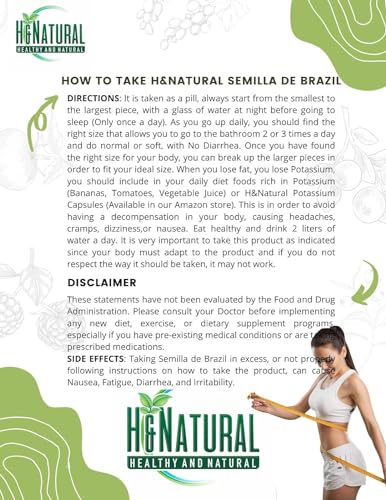 Semilla de Brazil 100% Authentic Brasil Seed All Natural Supplement Pure Brazilian H&Natural uk supplements