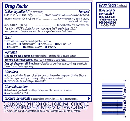 Boiron Cyclease PMS Twin Pack, 120 Tablets Count Boiron uk supplements