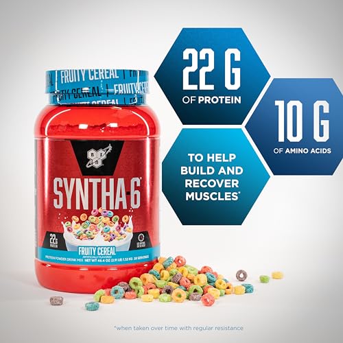 BSN SYNTHA-6 Whey Protein Powder with Micellar Casein, Milk Isolate, Fruity Cereal BSN uk supplements