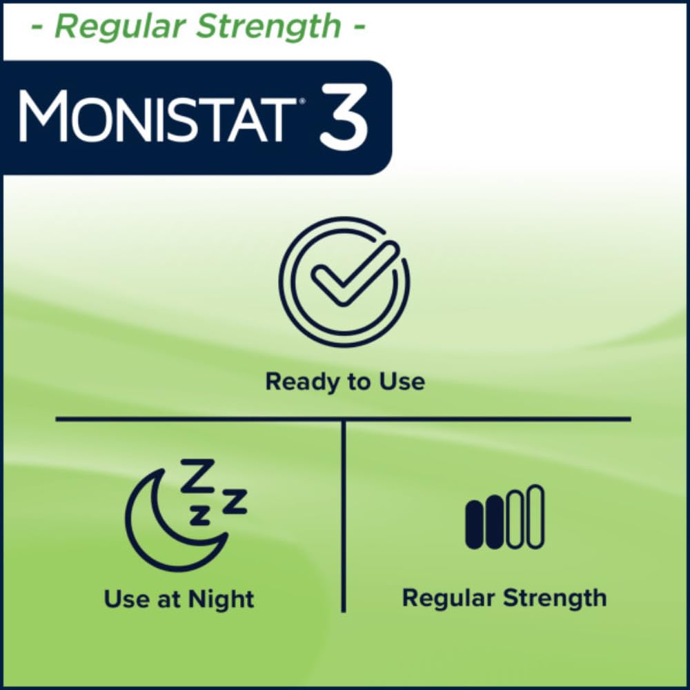 Monistat 3 Vaginal Cream, 3-Day Treatment Combination Pack, 3 Ovule Inserts and External Cream Monistat uk supplements