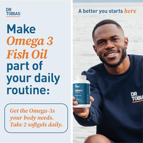 Dr. Tobias Omega-3 Fish Oil, Triple Strength, Supports Brain & Heart Health, 2000 mg Dr. Tobias uk supplements