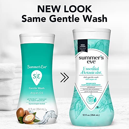 Summer's Eve Essential Botanicals Gentle Wash with Argan Oil, Removes Odor, pH balanced, 12 fl oz Summer's Eve uk supplements