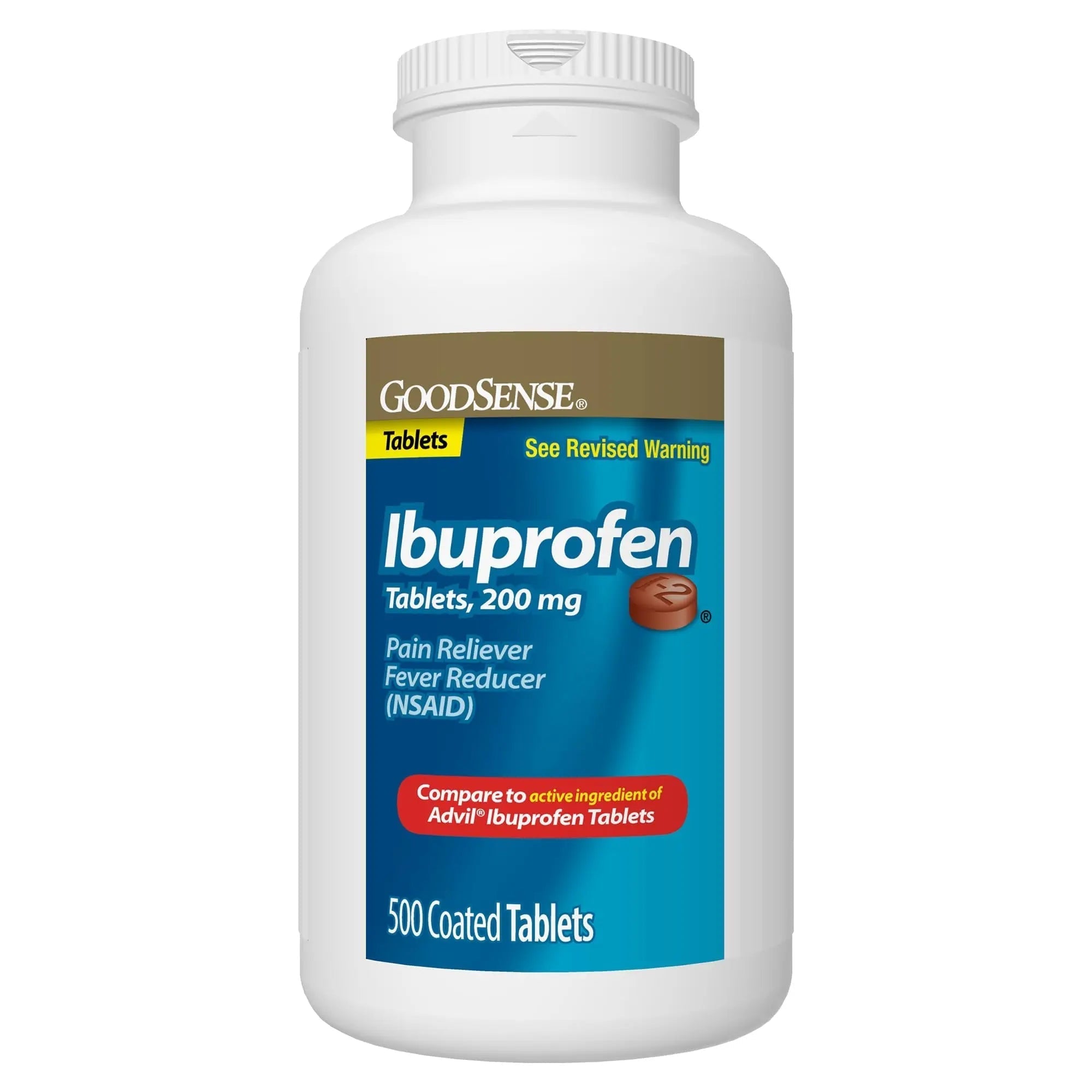 GoodSense Ibuprofen Tablets - 200 mg - Fever Reducer & Pain Relief for Body Aches, Headache, Arthritis Pain, Menstrual Cramps, 500 Count GoodSense uk supplements