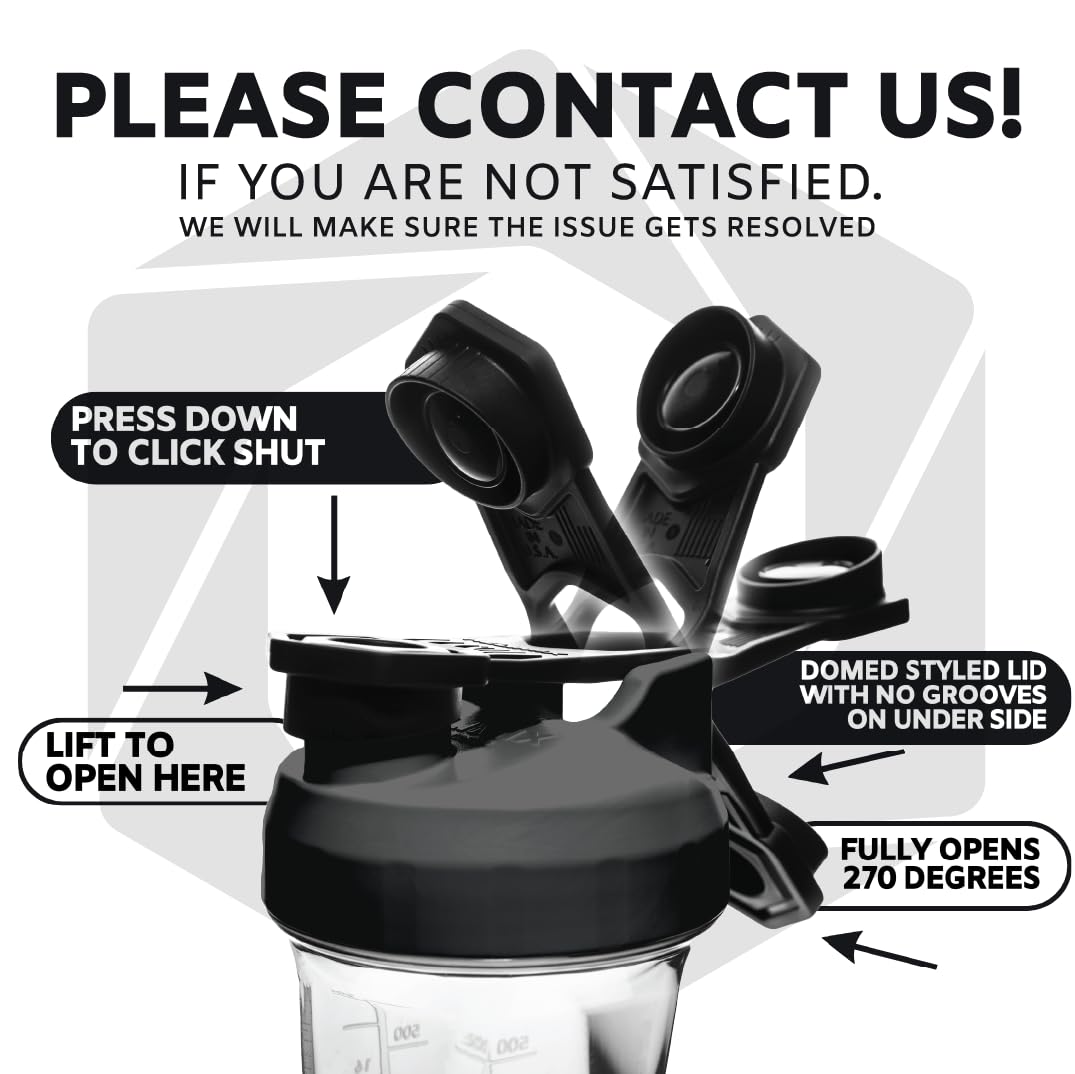 HELIMIX 2.0 Vortex Blender Shaker Bottle Holds upto 28oz | No Blending Ball or Whisk HELIMIX uk supplements