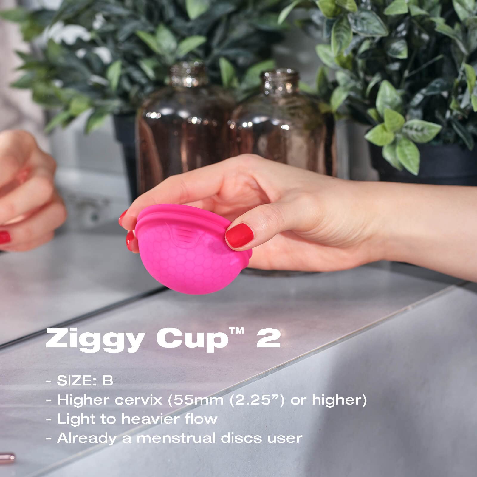 Intimina Ziggy Cup 2 - Extra-Thin Reusable Menstrual Disc, Period Cup, Disposable Menstrual Cup INTIMINA uk supplements
