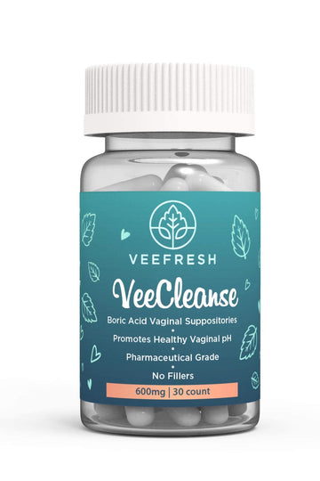 VeeFresh - VeeCleanse Boric Acid Vaginal Suppositories - Vaginal pH Balance Suppositories VeeFresh uk supplements