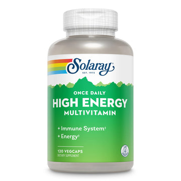 SOLARAY Once Daily High Energy Multivitamin for Women and Men - Energy Supplements - Immune Support w/Vitamin C, A, D and E, Vitamin B Complex SOLARAY uk supplements