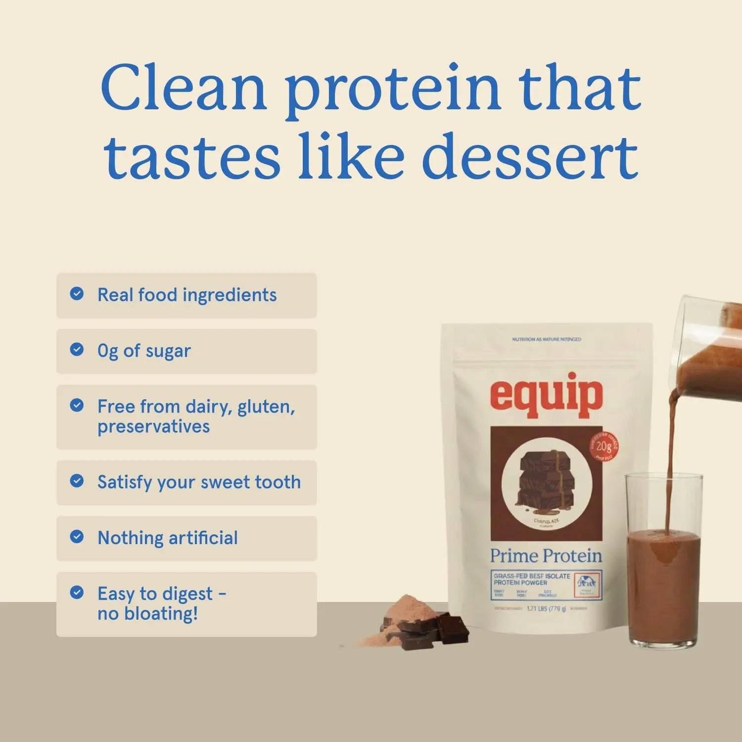 Equip Foods Prime Protein Powder | Clean, Grass Fed Beef Protein Powder | Carnivore Protein Isolate | Paleo, Keto Friendly | Gluten & Dairy Free | Helps Build & Repair Tissue Equip uk supplements