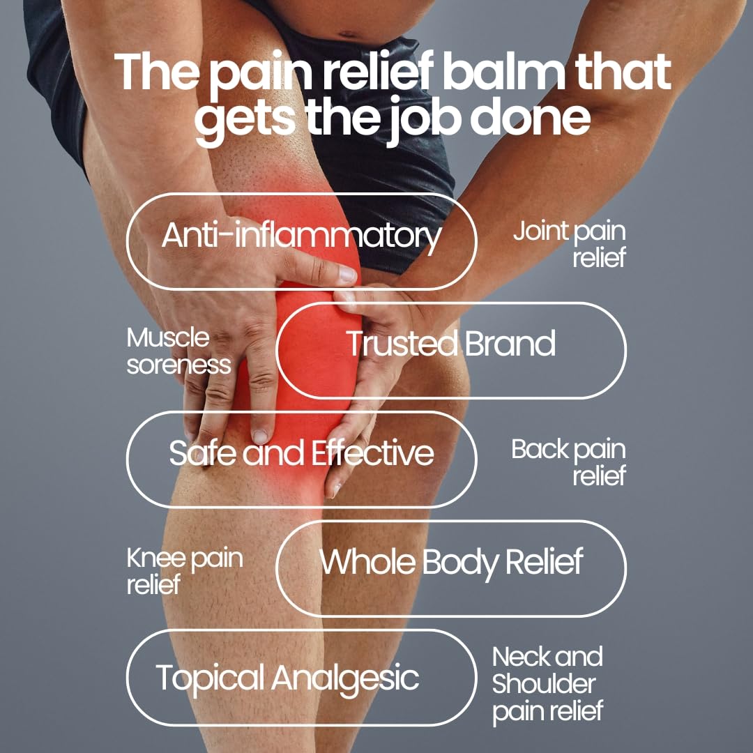 Aboniki Powerful Topical Pain Relief Balm with Natural Ingredients | Powerful Analgesic Soothing Relief for Joints & Muscle Pain, Soreness, Cramps | Long Lasting Full Body Rub (2 Glass Jars) Aboniki uk supplements