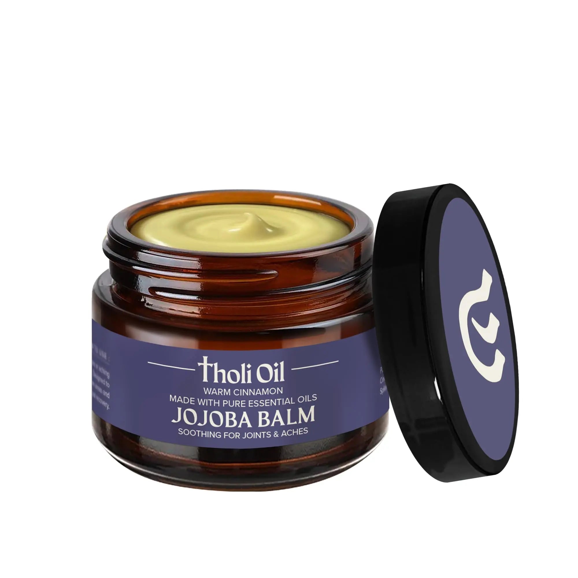tHOli Plantar Fasciitis Relief Balm – Jojoba Cream with Cinnamon, Cassia, Spikenard & Hyssop – Soothes Heels, Supports Joints & Skin Repair (1oz) Tholi Oil uk supplements