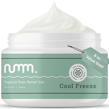 numm Cool Pain Relief Gel – Instant Cold Therapy for Joint & Muscle Pain, Strain & Soreness – Menthol Cream 8oz – Vegan, Alcohol-Free Cooling Relief for Post-Workout Recovery numm. uk supplements