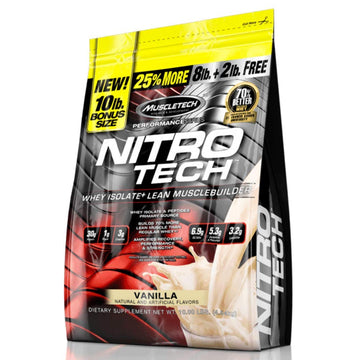 MuscleTech Nitro-Tech Whey Protein Powder Isolate & Peptides | Protein MuscleTech uk supplements