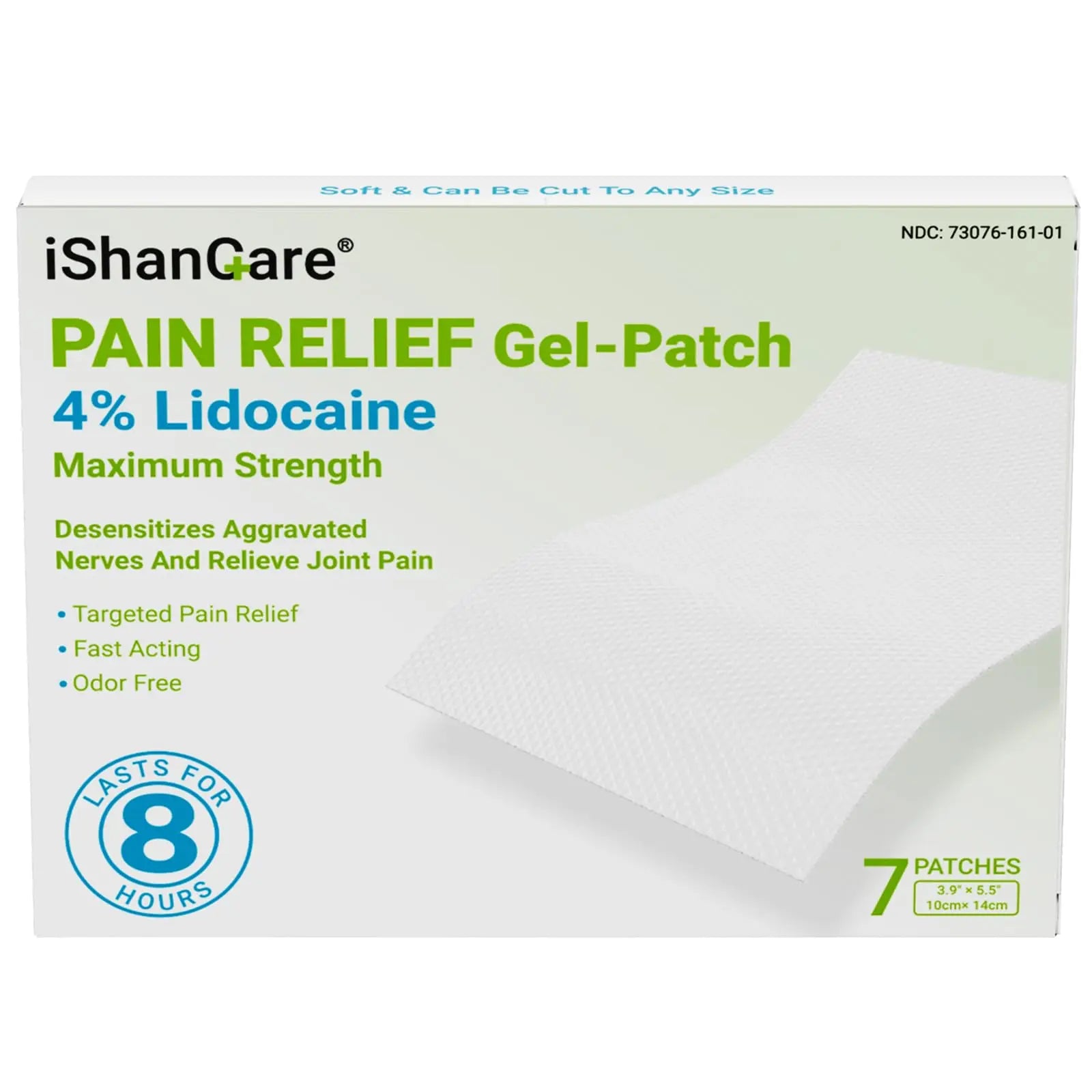 ishancare Maximum Strength Lidocaine Patches 4%, Flexible & Stay-Put Pain Relief for Knees, Elbows, and Lower Back, Fast-Acting Unscented Medicated Patch, 7 Count ishancare uk supplements