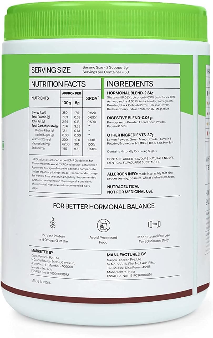 NACHT Plant Based HerBalance Menopause Relief Drink (with Black Cohosh, Lodh Bark & Licorice) NACHT uk supplements