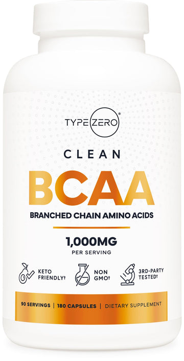 Type Zero BCAA 1000mg (180 Capsules, 90 Servings), Branched Chain Amino Acids (500mg of L-Leucine, 1000mg of L-Isoleucine and L-Valine) Type Zero uk supplements