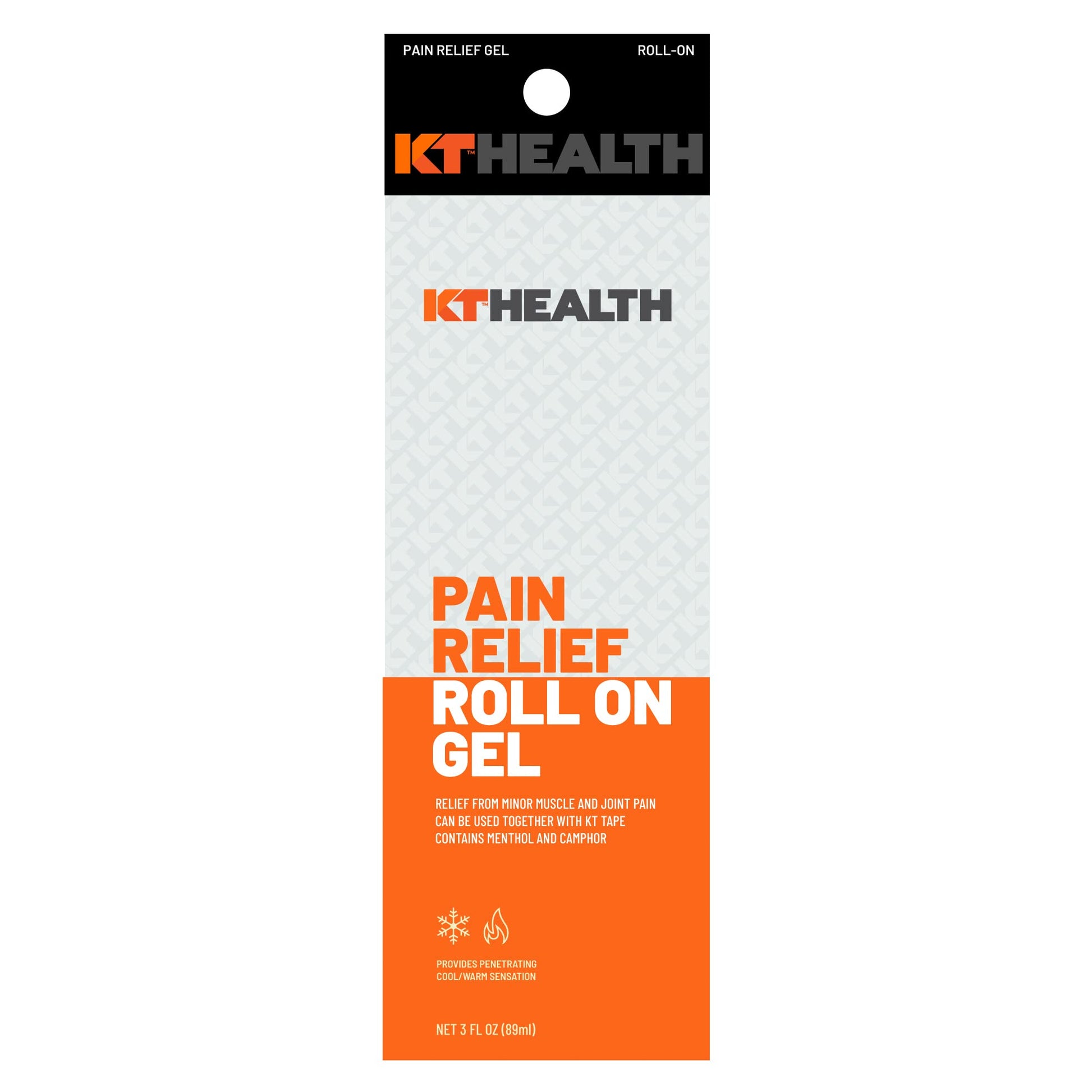 KT Tape Health, Pain Relief Gel, Time-Released Topical Relief from Back Pain, Sciatica and Arthritis, 3.0 oz Roll-On KT Tape uk supplements
