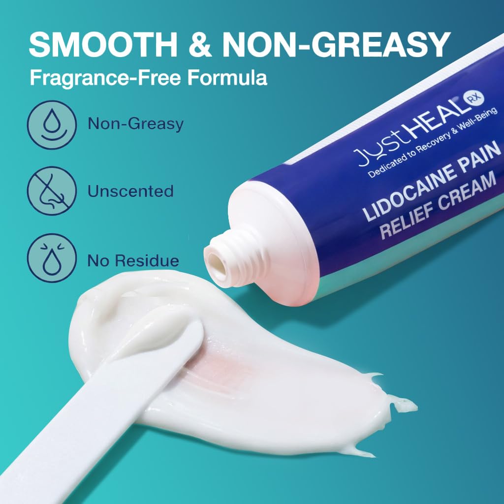 JustHeal RX Lidocaine Cream for Hemorrhoids | 2 OZ Tube – Fast-Acting 4% Lidocaine Numbing Cream & Topical Analgesic Cream for Anorectal Itch Relief | OTC Lidocaine Cream Maximum Strength JustHeal RX uk supplements