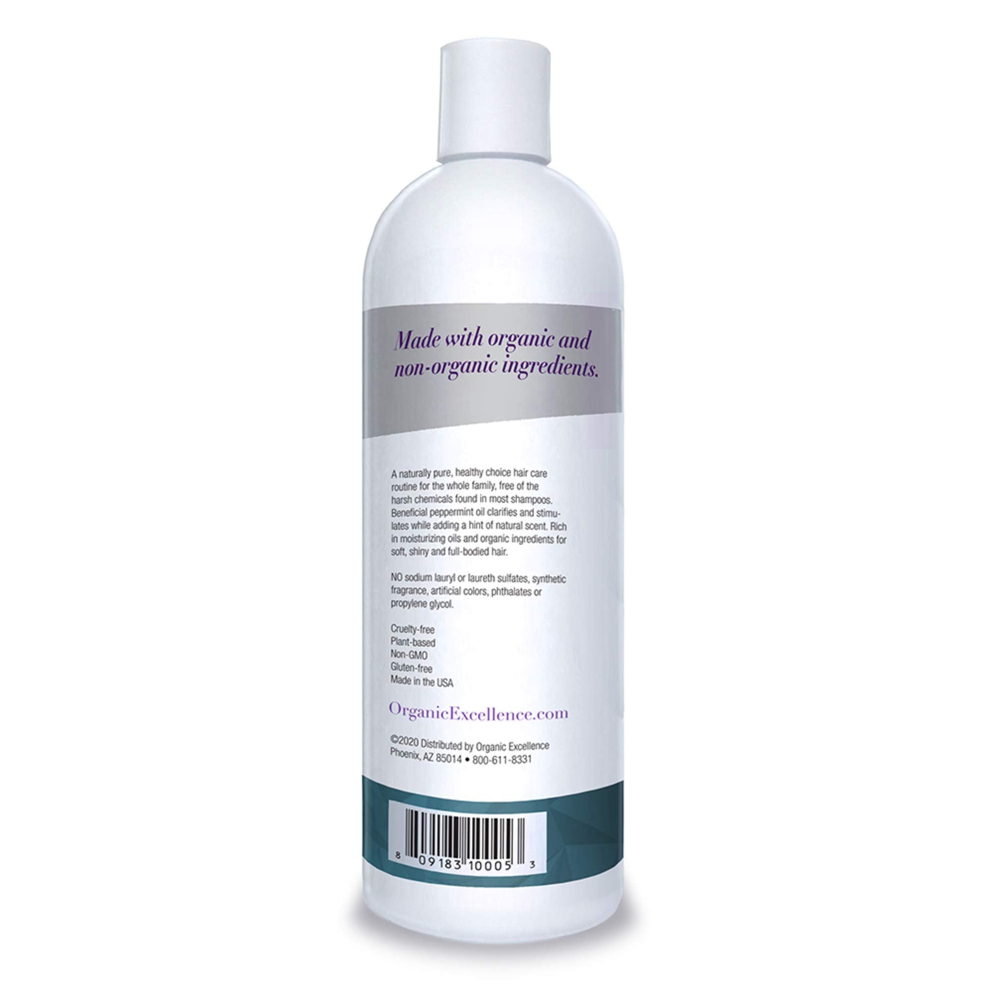 Organic Excellence Wild Mint Shampoo - 16 oz Organic Excellence uk supplements