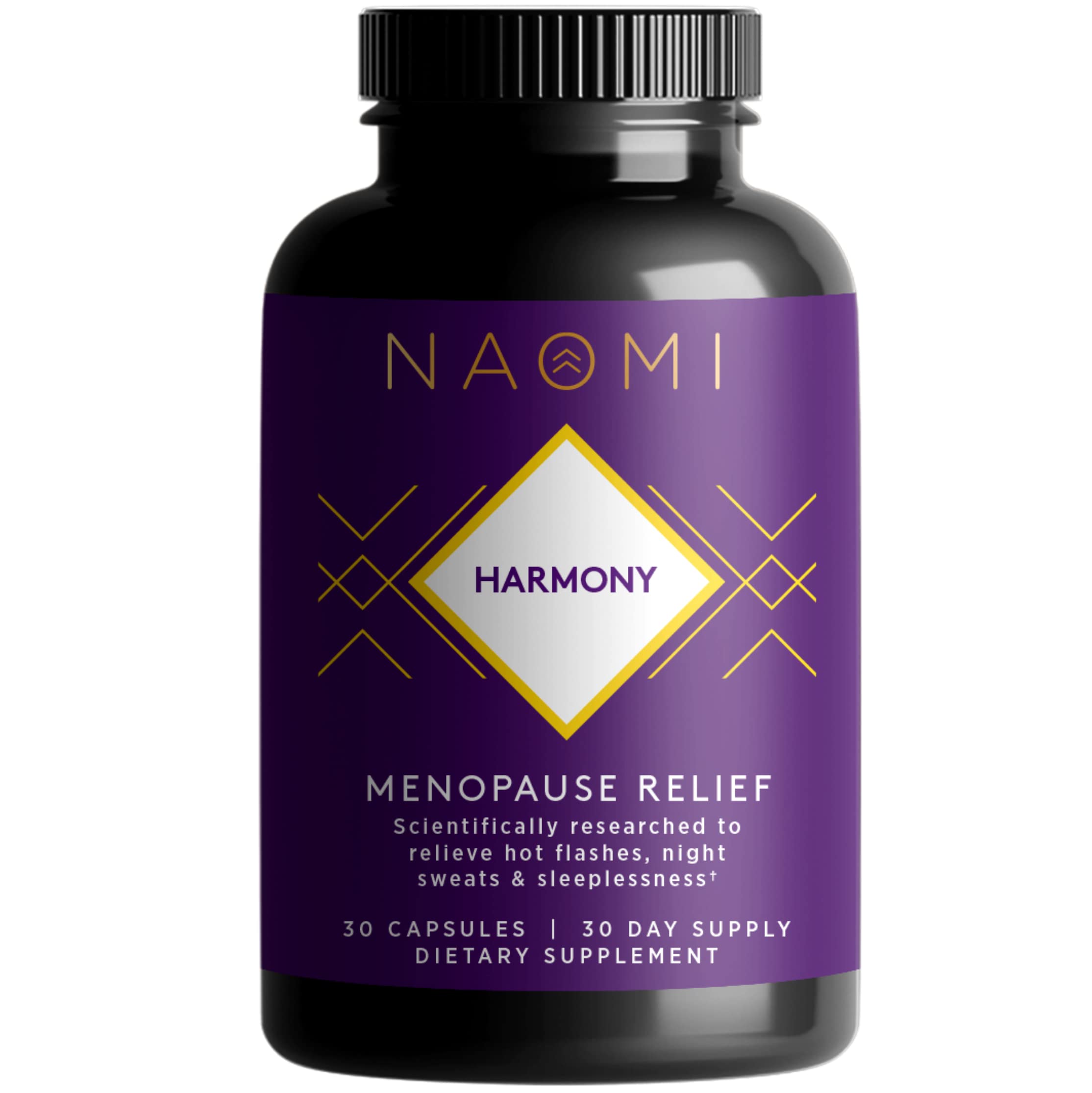 NAOMI Harmony Menopause Relief Supplement – Hormone Balance Support for Hot Flashes – 30 Veggie Capsules NAOMI uk supplements