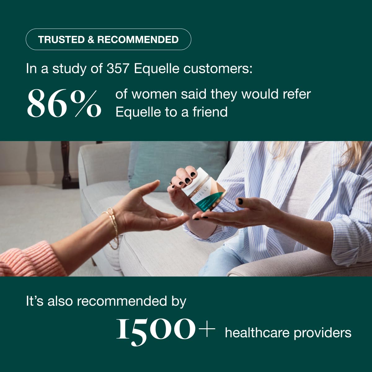 EQUELLE Multi-Symptom Perimenopause & Menopause Relief Relief from Hot Flashes, Muscle Aches & Supports More Sleep. Hormone-Free, Plant-Based S-Equol – 1 Month Supply (60 Tablets) EQUELLE uk supplements