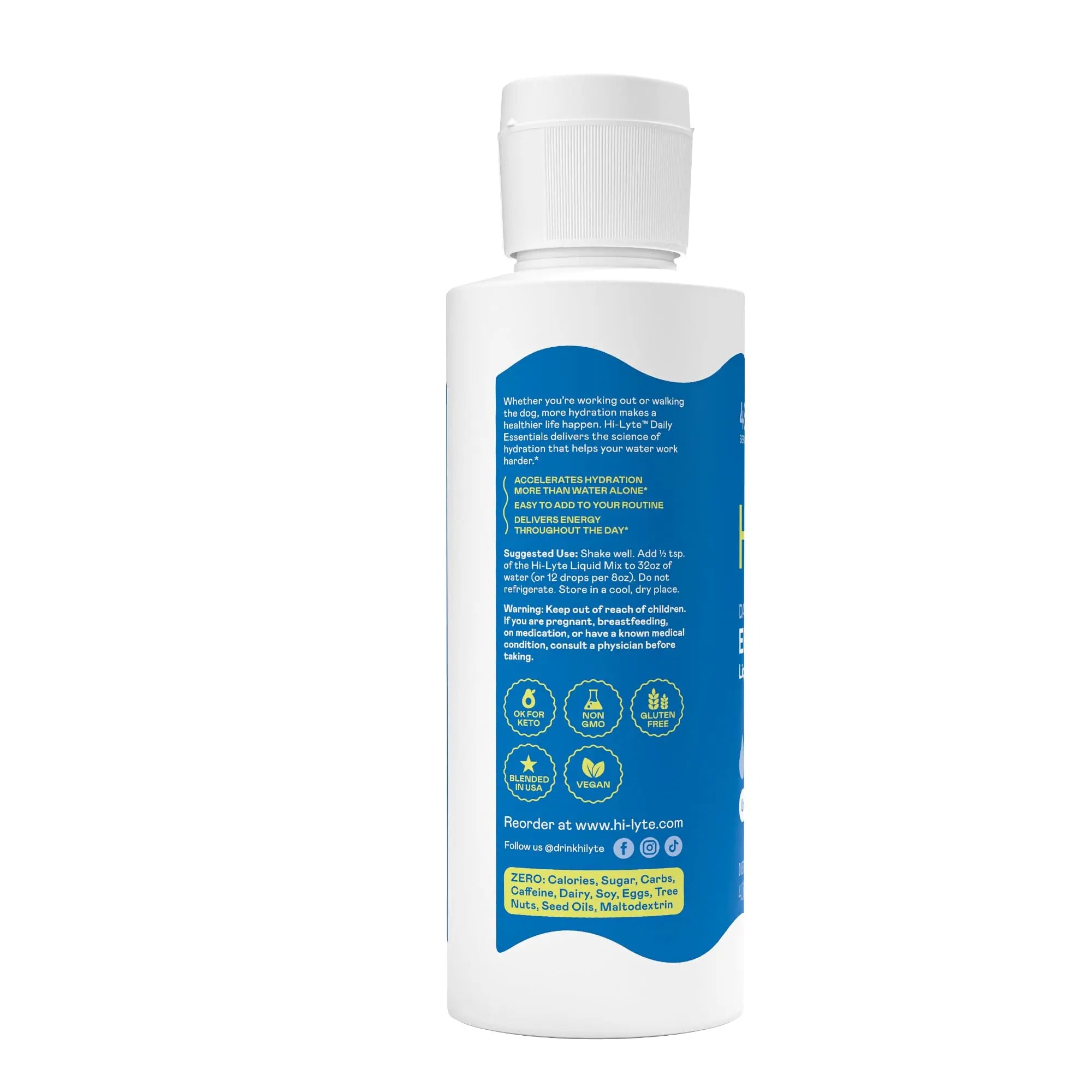 Hi-Lyte Electrolytes for Fasting, Immune Support and Rapid Hydration | 48 Servings | NO Calories NO Sugar | 20%+ More Potassium, Magnesium & Zinc Hi-Lyte uk supplements