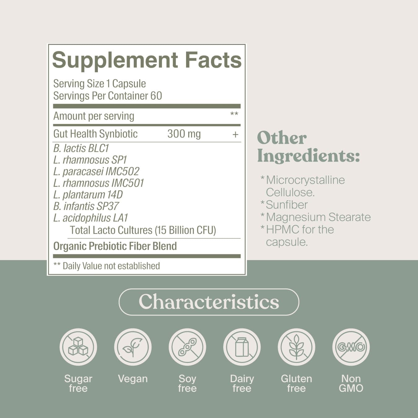 SAVVY Gut Balance Probiotics for Women & Men, 15 Billion CFU, 7 Clinically Studied Strains, Digestive Health, Immune Support, Bloating Relief, 60 Vegan Capsules, Non GMO, Sugar-Free SAVVY uk supplements