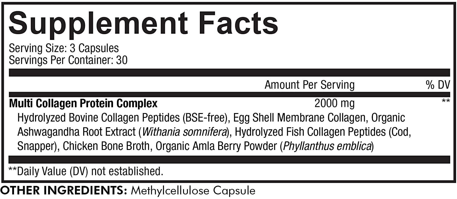 Codeage Multi Collagen Protein Capsules, Type I, II, III, V, X, Grass Fed & Hydrolyzed Collagen Pills Supplement Codeage uk supplements