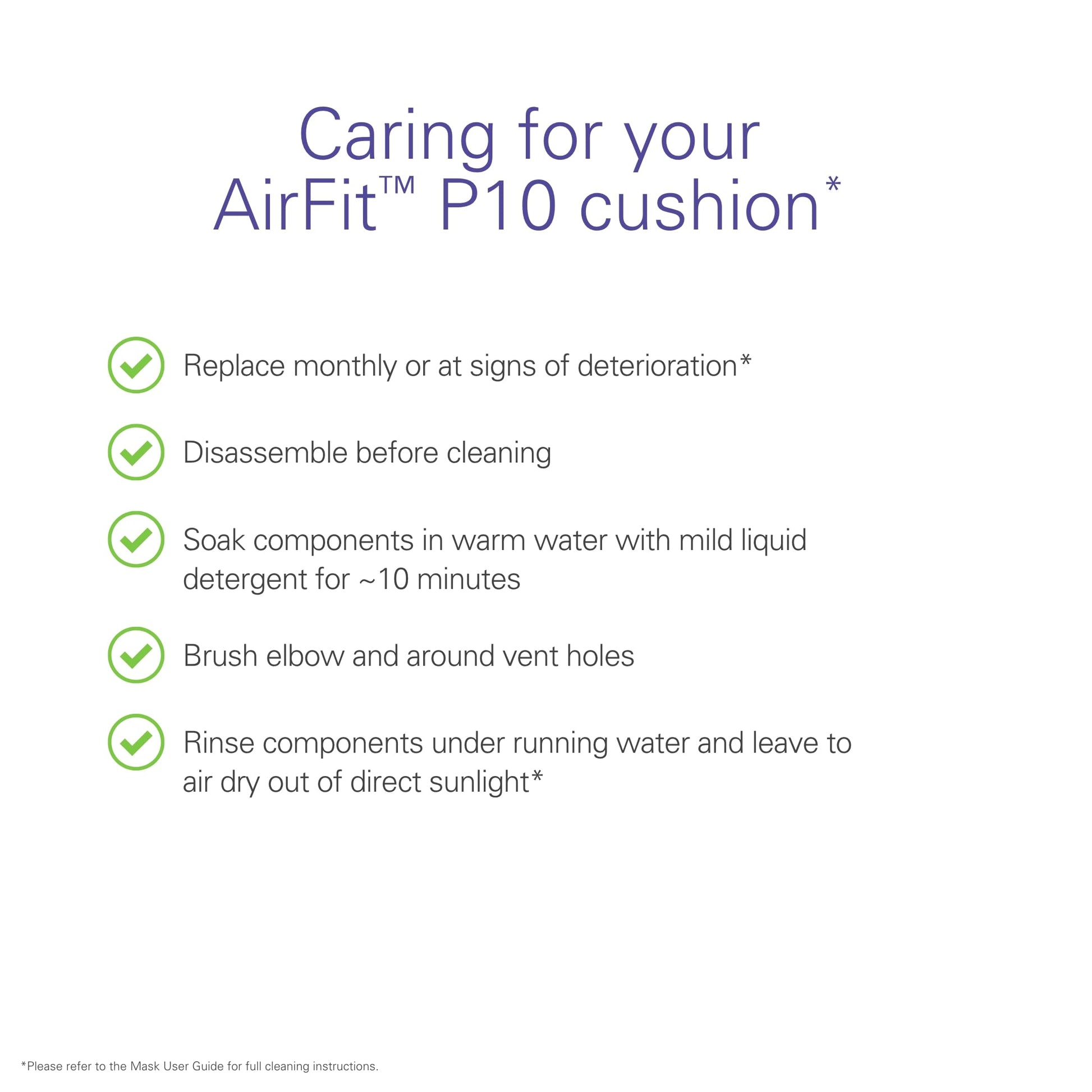 ResMed AirFit P10 Nasal Pillow Replacement Cushion - Medium ResMed uk supplements