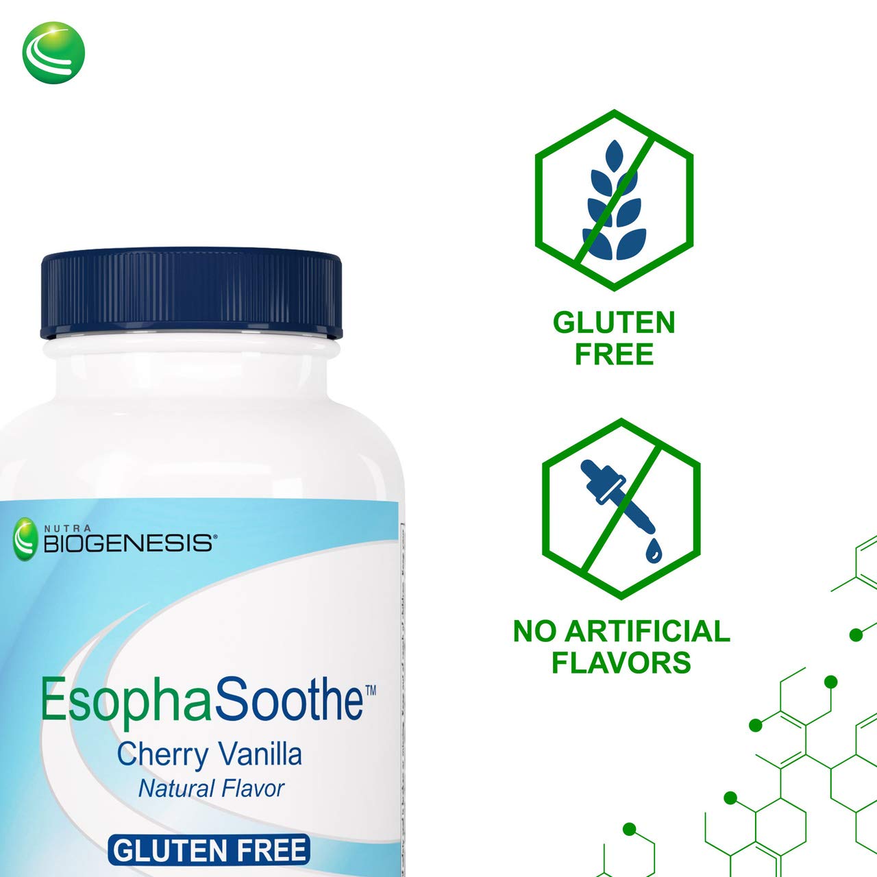 Nutra Biogenesis EsophaSoothe - Chewable Esophogeal Support with Magnesium, Potassium & Calcium for Men & Women - 60 Tablet Chews Nutra BioGenesis uk supplements