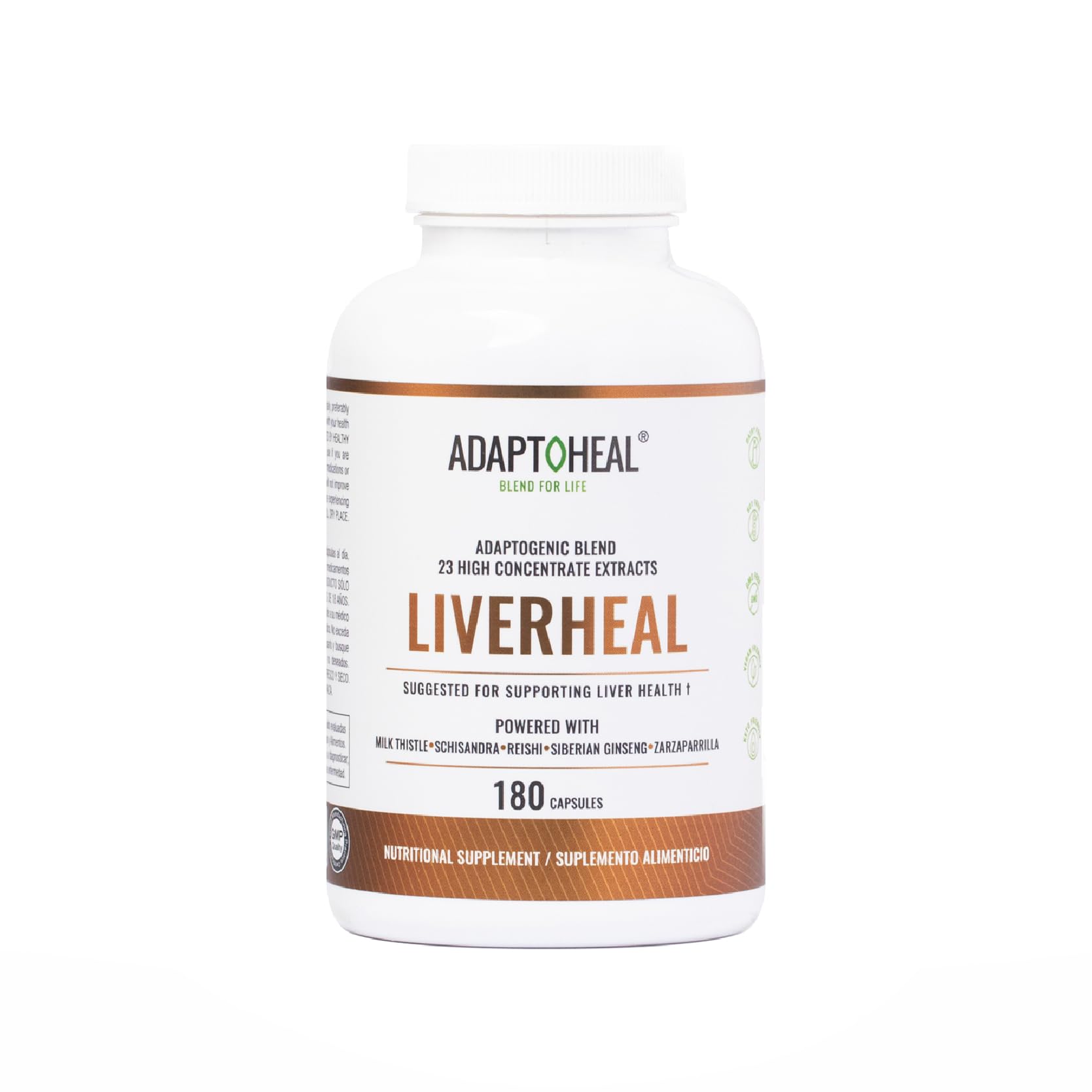 ADAPTOHEAL Milk Thistle, Turmeric and Astragalus Complex – Liverheal Herbal Liver Cleanse and Detox Formula with Artichoke and Schisandra Extracts – High-Potency Plant Blend (180 Capsules) ADAPTOHEAL uk supplements